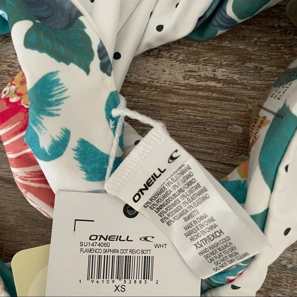 O’NEILL FLAMENCO SAPHIRA DOT ARBOR FLORAL REVO HI-LEG CHEEKY REVERSIBLE BOTTOM